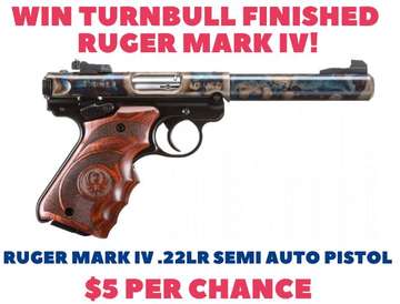 Event Turnbull Finished  Ruger Mark IV Blitz Raffle!