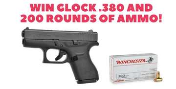 Event Glock .380 and 200 Rounds of Ammo Raffle!