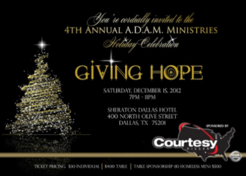 Event 4th Annual A.D.A.M Ministries Holiday Celebration