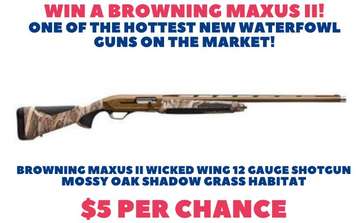 Event Browning Maxus II Blitz Raffle! Sales End May 11th!