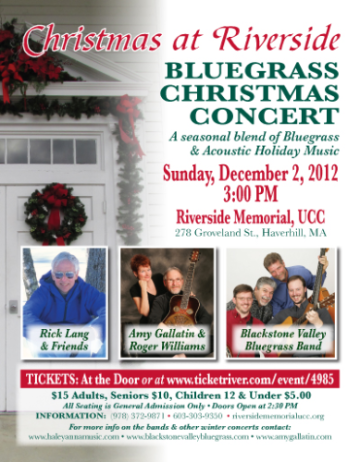Event Christmas at Riverside Bluegrass Concert