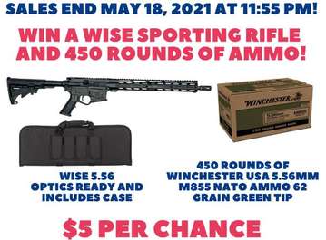 Event Wise Sporting Rifle and 450 Rounds of Ammo Raffle!