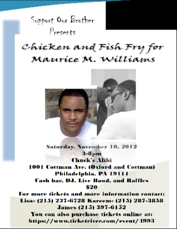 Event Chicken and Fish Fry for Maurice M. Williams