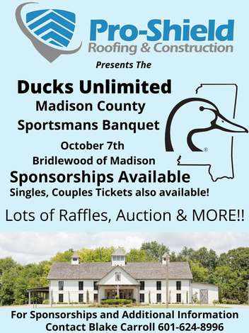 Event Madison County Sportsman's Banquet presented by Proshield Roofing & Construction