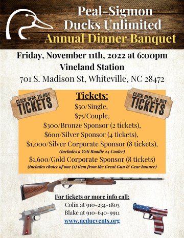 Event Peal-Sigmon Banquet - SOLD OUT!