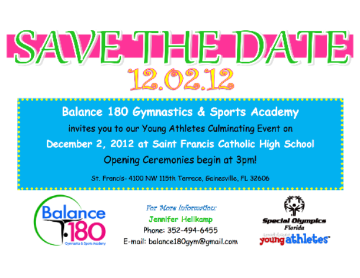 Event Balance180 Special Olympics Young Athletes