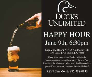 Event Slidell Ducks Unlimited Happy Hour and Kick Off Committee Meeting