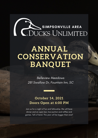 Event Simpsonville Area Annual Conservation Banquet: Simpsonville, SC