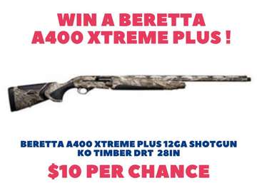 Event Beretta A400 Xtreme Plus Raffle! Drawing June 13th!