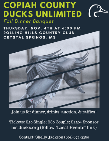 Event Copiah County Dinner: Crystal Springs