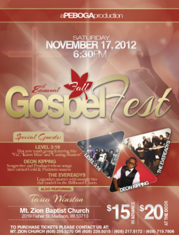 Event 8th Annual Fall Gospel Fest
