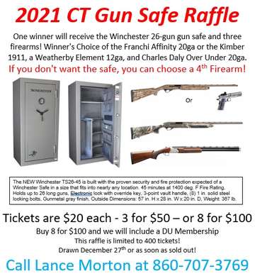 Event State Safe Raffle  -drawn as soon as the tickets sell out!