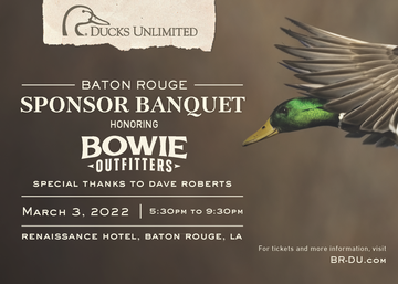 Event Baton Rouge Sponsor Banquet and Tribute to Bowie Outfitters