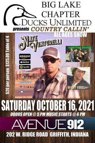 Event Big Lake Ducks Unlimited Country Callin' Concert
