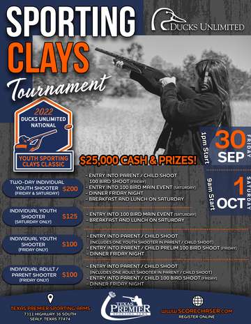 Event CANCELLED - Ducks Unlimited Youth Sporting Clays Classic