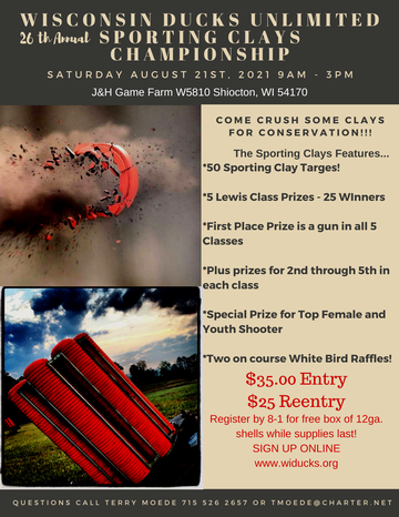 Event Wisconsin D.U. 26th Annual Sporting Clays Championship