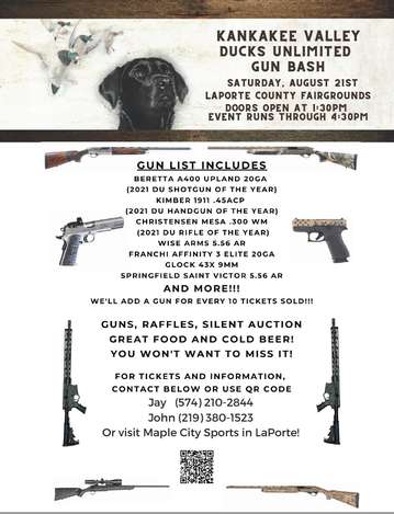 Event Kankakee Valley Ducks Unlimited Gun Bash
