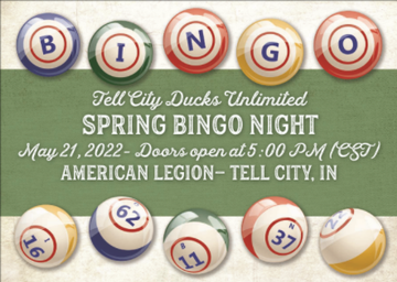 Event Tell City Ducks Unlimited Spring Bingo Night