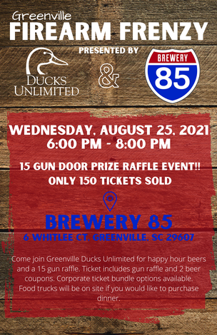 Event Greenville Ducks Unlimited Firearm Frenzy