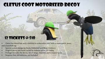 Event Cletus Coot Motorized Decoy