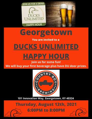Event Elkhorn Creek Ducks Unlimited (Georgetown) - Happy Hour
