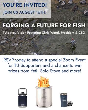 Event Forging a Future for Fish: TU's New Vision with Chris Wood, President & CEO