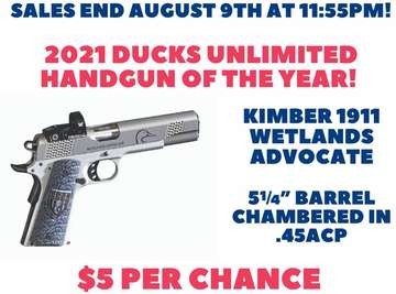 Event Kimber Handgun of the Year Blitz Raffle! Sales End August 9th!