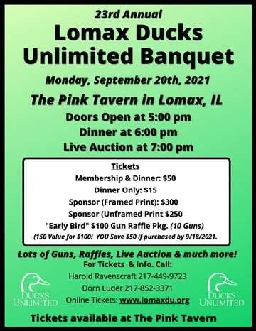 Event Lomax Ducks Unlimited - 23rd Annual Banquet