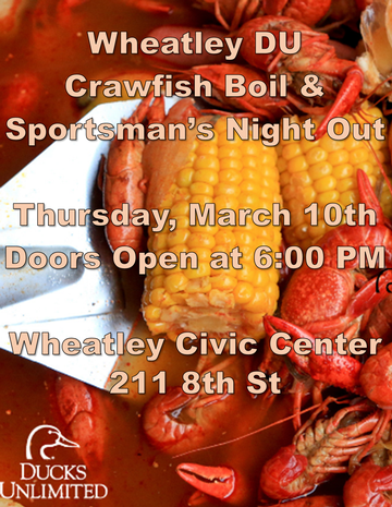 Event Wheatley DU Crawfish Boil & Sportsman's Night Out