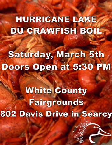 Event Hurricane Lake DU Crawfish Boil - Searcy