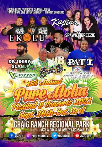 Event 15th Annual Pure Aloha Fall Festival & Concerts 2021