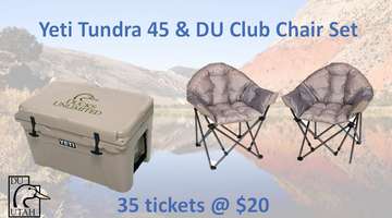 Event Yeti Tundra 45 and DU Club Chair Set 3