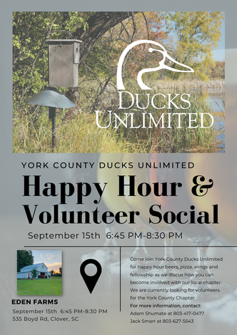 Event York County Happy Hour & Volunteer Social: Clover, SC