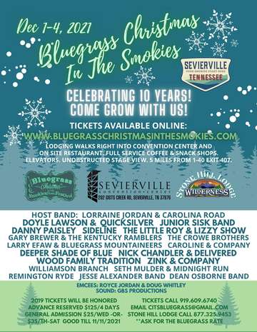 Event Bluegrass Christmas in the Smokies, valid for  General Admission MULTI purchase
