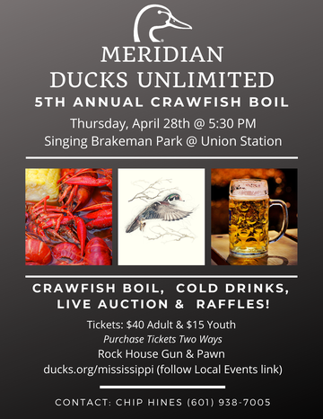 Event Meridian DU 5th Annual Crawfish Boil