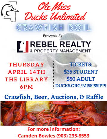 Event Ole Miss Crawfish Boil presented by Rebel Realty: Oxford