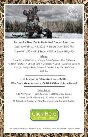 Event Pocomoke River DU Annual Dinner & Auction