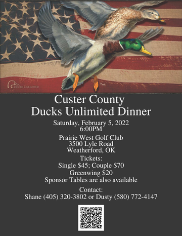 Event Custer County Dinner-Weatherford