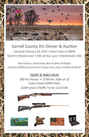 Event Carroll County DU Annual Dinner & Auction
