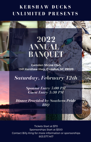 Event Kershaw Ducks Unlimited Banquet: SOLD OUT!!