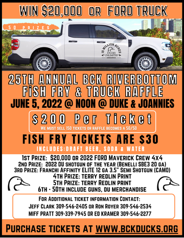 Event BCK-Riverbottom Fish Fry & Truck Raffle (Chandlerville)