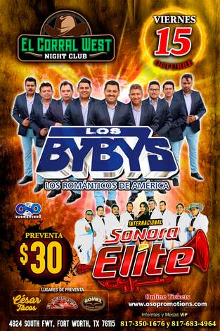 Event Los Bybys | Sonora Elite