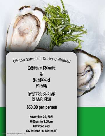 Event Clinton-Sampson County Oyster Roast & Seafood Feast