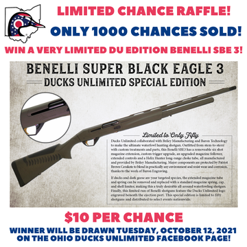 Event Win a very limited DU edition Benelli SBE 3! Drawing 10/12!