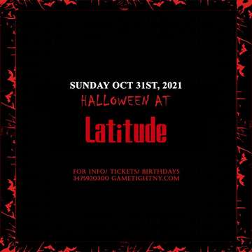 Event Latitude NYC Halloween Party 2021 only $15