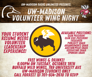 Event UW-Madison Volunteer Wing Night at Buffalo Wild Wings