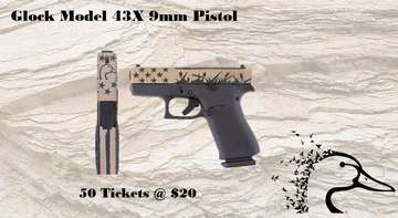 Event Glock Model 43X 9mm Pistol