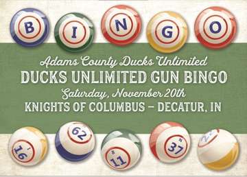 Event Adams County Ducks Unlimited Gun Bingo