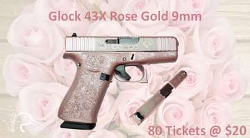 Event Glock Model 43X Rose Gold 9mm Pistol
