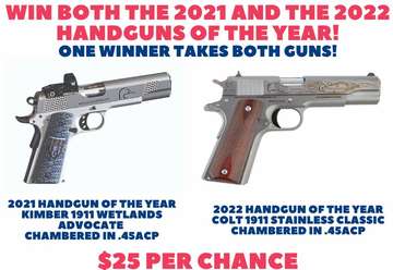 Event Win Both the 2021 and the 2022 Handguns of the Year!